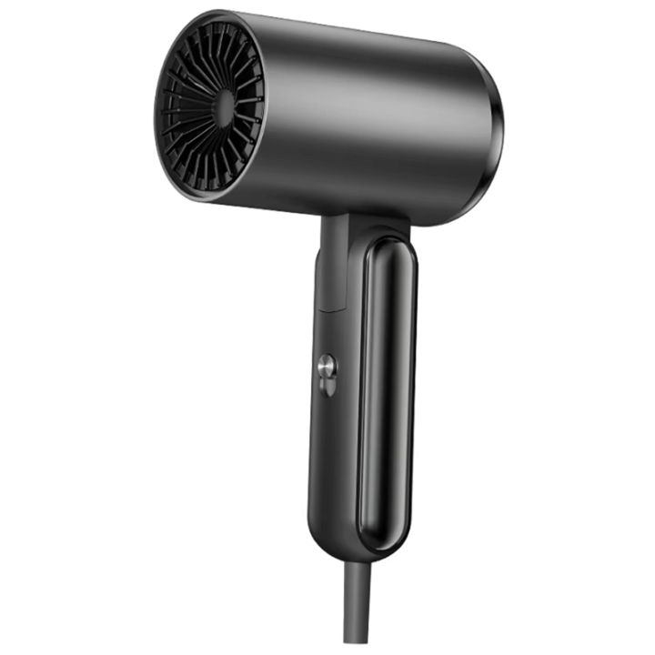 For Home Travel Use 2000W High Negative Ion Hair Dryer Quick Dry Foldable Portable Professional Hair Care EU Plug Gray