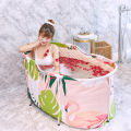 120CM Foldable Bathtub Double Non-Inflatable Bath Tub Household Portable Large Full Body Bath Barrel With Frame For Adults. 