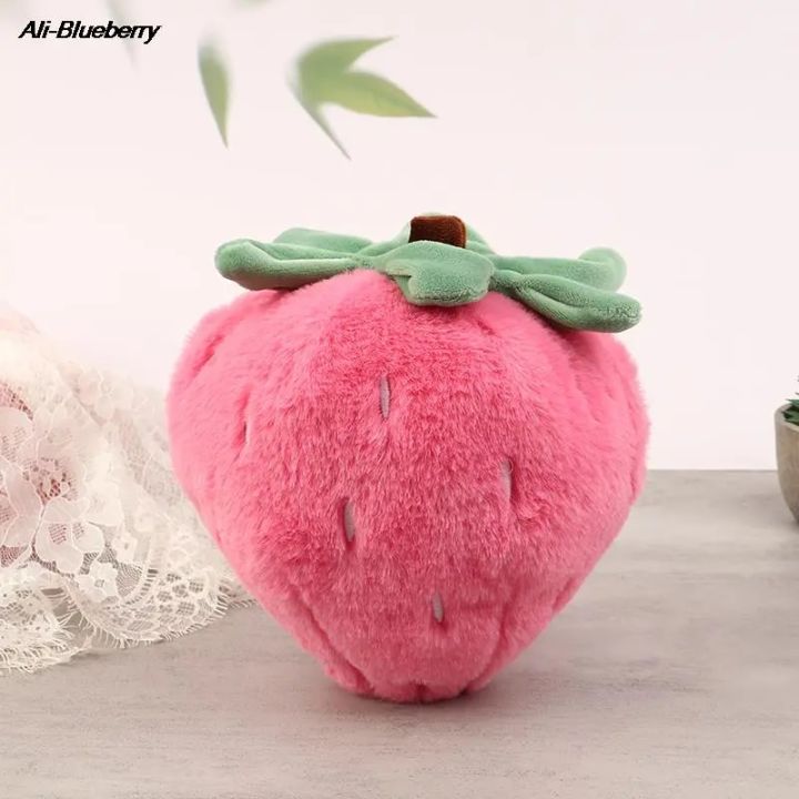 Super Soft Strawberry Pillow Toy Creative Lightweight Cute Strawberry Pillow Doll Home Decorative Doll Ornaments for Girls Gift