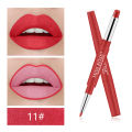 MISS ROSE 1Pc 2 In 1 Double-Headed Matte Lipstick Lip Liner Pencil Waterproof Long Lasting 30 Colors Matte Lip Tube Makeup TSLM2 KKhao. 