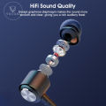 Vocoal Earbuds In Ear Headphones Bluetooth Earphone Neckband Headphone Hanging Ear Non-In-Ear Earbuds Soft Silicone Sport Earphone HD Stereo Headset Magnetic Headphones.