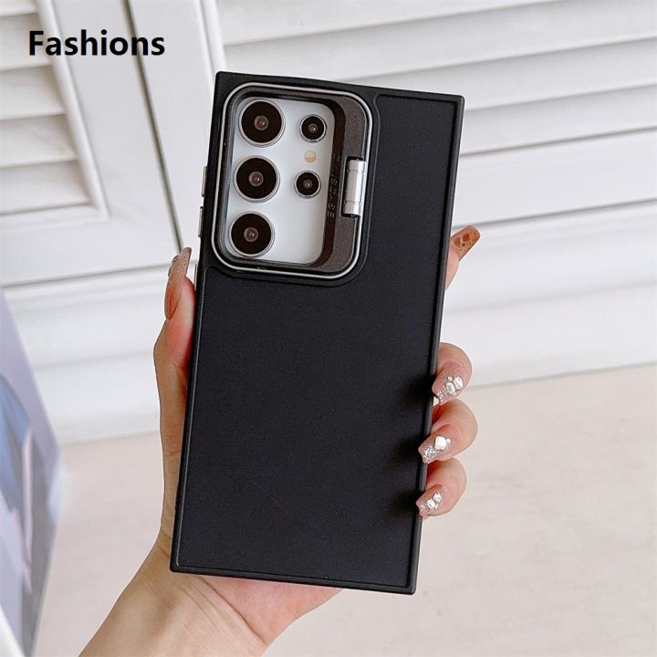 Fashions%20Fifty%20percent%20discount%20Luxury%20Folding%20Camera%20Stand%20Holder%20Case%20For%20Samsung%20Galaxy%20S24%20S23%20Ultra%20S22%20S21%20Plus%20S20%20FE%20Metal%20Solid%20Color%20Matte%20Cover%20Funda%20-%20Image%207