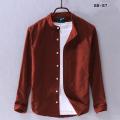 Red Color Long Sleeve Casual Shirt For Man. 