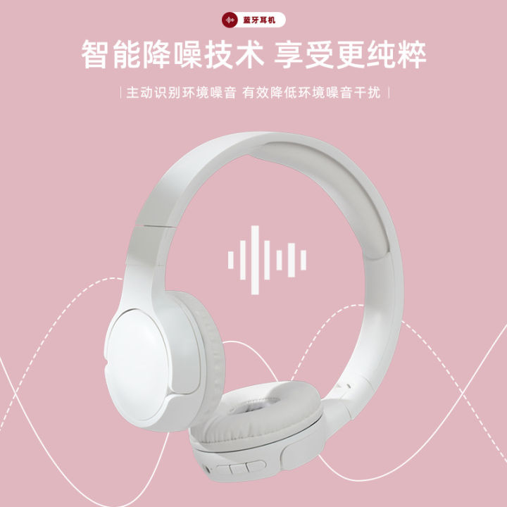 Cross-border BT600 active noise reduction ANC wireless head-mounted Bluetooth headset long battery life retractable folding headset
