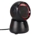 Desktop Barcode Scanner Global Shutter LED Indicator Prompt Tones Large Window Barcode Reader for QR Market Bank Store. 