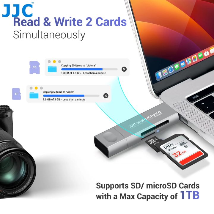 JJC%20USB%203.0%20SD/%20MicroSD%20Memory%20Card%20Reader%20Adapter%20with%20USB%202.0%20Type-A/%20Lightning/%20USB%203.0%20Type-C%20Port%20for%20iPhone%20MacBook%20Laptop%20-%20Image%204