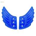 4xKids Foils Shoes Sneaker Angel Wings Shoes Accessories Blue. 