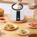 1.2L মিনি রাইস কুকার তাপ সংরক্ষণ ফাংশন কালো এবং সাদা মাল্টিফাংশনাল স্মার্ট রাইস কুকার EU প্লাগ 220V কুকওয়্যার. 