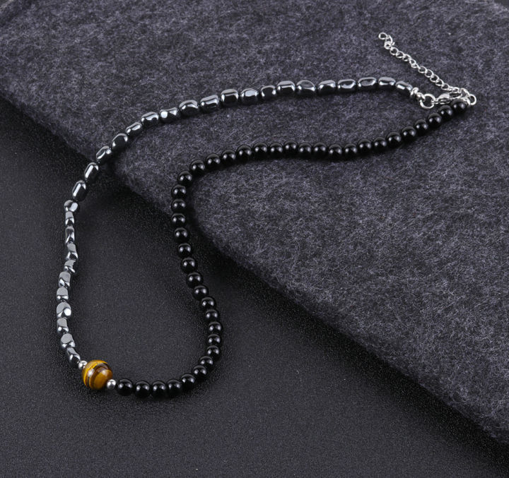 %5B%20New%20%5D%20Irregular%20with%20Personality%20Haematite%20Beaded%20Men's%20Necklace%20Simple%2010mm%20Natural%20Tiger%20Eye%20Necklace%20Men%20-%20Image%206