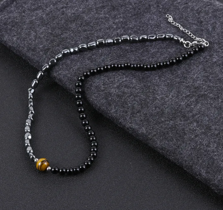 %5B%20New%20%5D%20Irregular%20with%20Personality%20Haematite%20Beaded%20Men's%20Necklace%20Simple%2010mm%20Natural%20Tiger%20Eye%20Necklace%20Men%20-%20Image%206