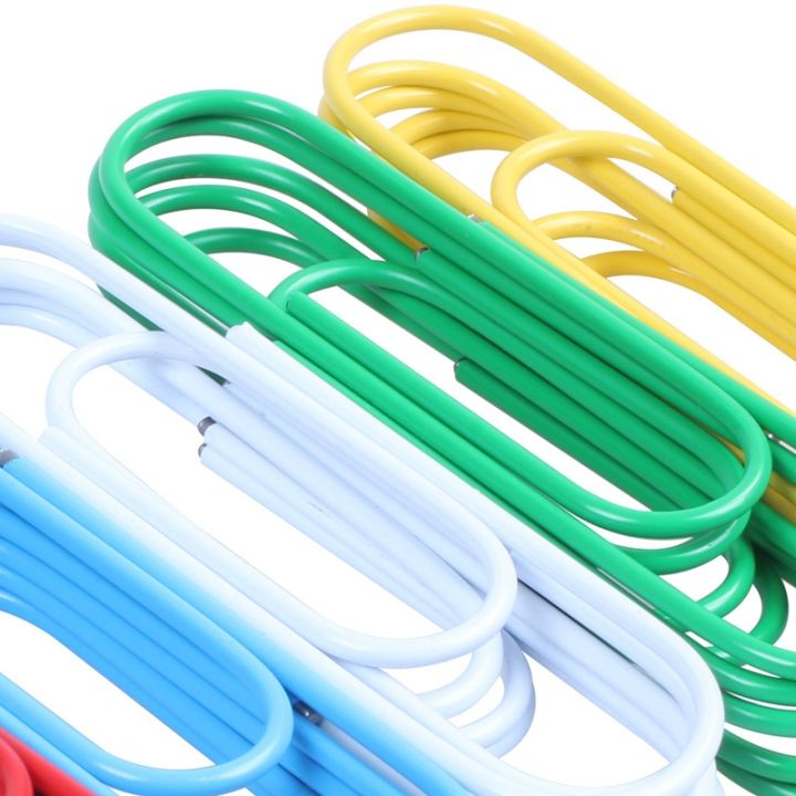 JAERBEE%20Super%20Large%20Paper%20Clips%20Vinyl%20Coated,%2060%20Pack%204%20Inch%20Assorted%20Color%20Jumbo%20Paper%20Clip%20Holder(10%20cm)%20-%20Image%205