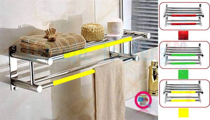 Wall%20Mounted%20Towel%20Racks%20Ra%20Wall%20Mounted%20Towel%20Rack%20Bathroom%20Hotel%20Rail%20Holder%20Storage%20Shelf%20Stainless%20Steel,%20Silver,towel%20holders%20bath,towel%20rack,bathroom%20shelves%20-%20Image%204