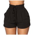 Shorts For Women Casual Summer Solid Close High Waist Bandage Beach Hot Casual Shorts Plus Size Women Pants Pantalones Cortos. 