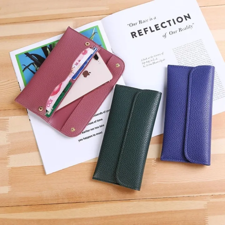 Soft%20bag%20women's%20buckle%20Long%20Wallet%20multi%20card%20thi%20Soft%20Bag%20Women's%20Buckle%20Long%20Wallet%20Multiple%20Card%20Slots%20Thin%20Clutch%20Women's%20Casual%20Trend%20Mobile%20Phone%20Bag%20-%20Image%208
