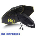 130cm Big Top Quality Umbrella Men Rain Woman Windproof Large Paraguas Male Women Sun 3 Floding Big Umbrella Outdoor Parapluie Moonlight Shines. 