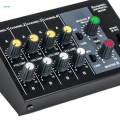 Audio Mixer Volume Control Mono Stereo Compact Portable Line Mixer for Keyboards Bass.