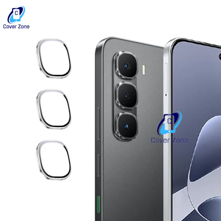 Infinix Hot 60 Pro / Infinix Hot 60 Pro+ Metal Ring Glass camera Lens Protector Metal Camera Ring