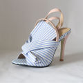 Bow Shoes Luxury Sandals Large Size High Heels Buckle Fashion Big High-heeled Comfort Multicolored Strap Girls Casual Scandals R. 