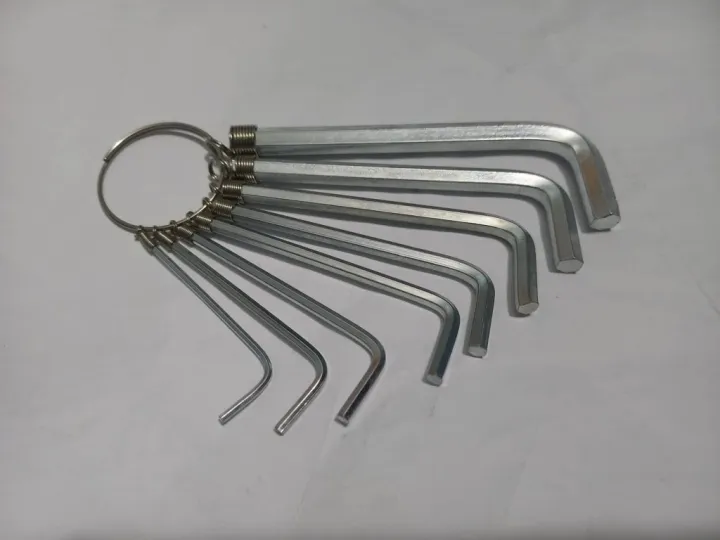 HEXAGON%208Pcs%20Set%20Screwdriver%20Hex%20Key%20Allen%20Wrench%208%20Pcs%20Screw%20Driver%20Set%201.5mm%202.0mm%202.5mm%203.0mm%203.5mm%204.0mm%205.0mm%206.0mm%20Keyring%20Hand%20Bicycle%20Repair%20Tool%20Sets%20-%20Image%205