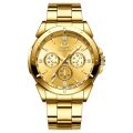 Men Watch Waterproof Sport Wristwatch for Men Stainless Steel Business Quartz Watch Fully Automatic. 