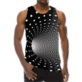 Tank Top For Men 3D Print Psychedelic Hole Sleeveless Fashion Pattern Tops Graphic Vest 6XL Plus Size Man Clothing Casual Tanks. 
