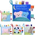 Soft Books Infant Cute Animal Pattern Cloth Books Baby Educational Cloth Book Cognition Toys. 