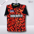 SunRisers Hyderabad Short Sleeve Cricket Jersey For Men - SH Half Sleeve Collar Polo IPL Jersey - SunRisers Jersey 2026.
