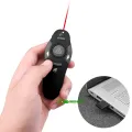 USB Wireless PowerPoint Presenter with Laser Pointer RF 2.4GHz Remote Control PPT Clicker. 
