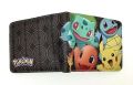 Pokemon Cartoon Printed Wallet for Woman Boys and Girls Animation Peripheral Short Wallet Student Twofold PU Leather Money Purse.