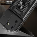 KEYSION Shockproof Case for Tecon Pova 5 Camon 20 Pro 5G Slide Camera Lens Protection Ring Phone Back Cover for Infinix Hot 30 i. 