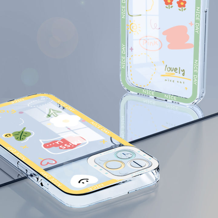 AMORVOR%20for%20Redmi%20Note%2011%20/%20Note%2011S%20Back%20Cover%20Simple%20Beautiful%20Flower%20%20Crystal%20Case%20Camera%20Protection%20Transparent%20TPU%20Soft%20Phone%20Cases%20-%20Image%204