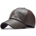 Pu Leathe Letter Printing Baseball Caps Spring and Autumn Outdoor Adjustable Casual Hats Sunscreen Hat.