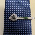Crystal stone Men's New French business shirt tie clip.