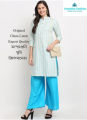 Comfort Regular wear plazo, cotton and Linen Mix stretchable palazzo for Girls.