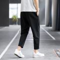 Men's Summer Spring Casual Fashion Quick Dry Breathable Solid color Pants Male Lightweight Street Fitness Joggers Trousers. 