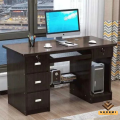 Modern Office Table with File Shelf Workstation | Laptop Computer Table | Multi Storage Space Computer Table | Wooden Office Boss Table Office Table |  Study Table for Students | Office Table for Office Work | Computer Table for Home Desk. 