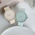 Full matching sports hands famous brand simple leather belt watch macaron girl chain quartz watch fashion clock wholesale. 