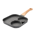 3 In 1 Frying Pan Multipurpose Burger Pan Non-Stick Crepe Pan Stone Pan RPu3. 