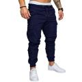 Autumn Men Pants  Hop Harem Joggers Pants New Male Trousers Mens Joggers Solid Multi-pocket Pants Sweatpants M-. 