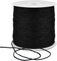 1.5mm Black Nylon Cord Satin String / Glazy Cord for Craft, Chinese Knotting, Necklaces, Bracelet Jewelry Making. 