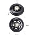 TWEXQNY 16 Pack Inline Skate Wheels, Indoor/Outdoor Roller Skate Wheels, Replacement Wheels with Bearing 64mm. 