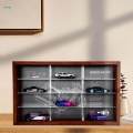 1:64 Vehicle Model Display Case Diecast Display Case Cabinet Tabletop Decor Vehicle 1:64 Diorama Parking Lot Showcase for Alloy Car Toy Cars. 