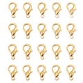 Golden Dolphin Hook Jewelry Making Accessories - Lobster Clasps Claw Hooks for Necklace and Bracelet - 7x12mm.