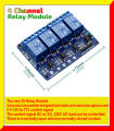 Arduino 4 Channel Relay Module 4-Channel Relay Control Board With Optocoupler. Relay Output 4 Way Relay Module - Multimeter. 