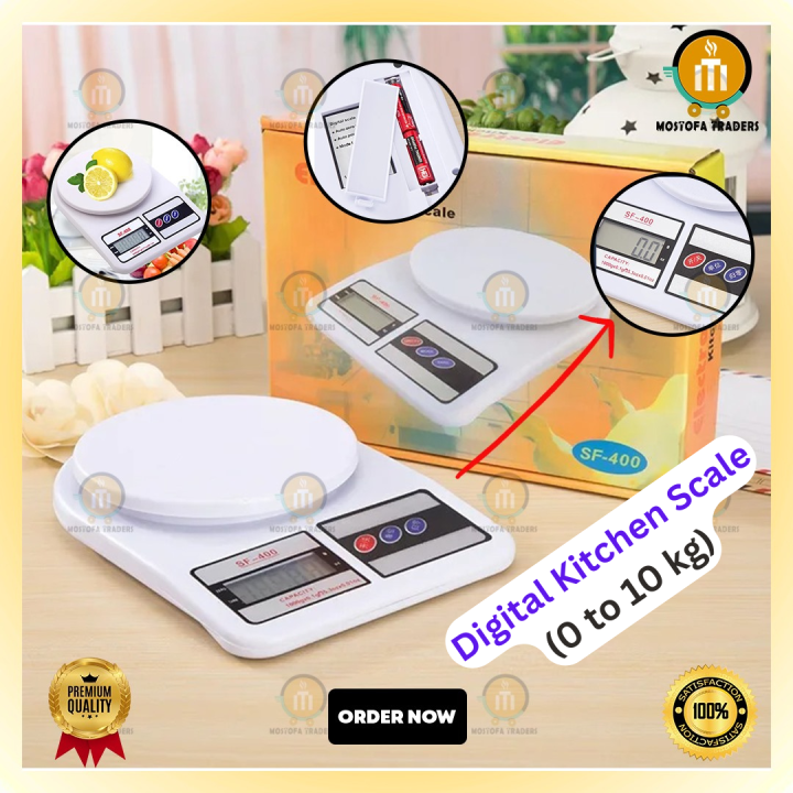SF‑400 Digital Kitchen Scale | 0–10kg Electronic Food Weighing Machine ...