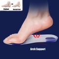 Silicone Gel Medical Insoles for Shoes Men Women Flat Foot Arch Support Orthopedic Insoles for Plantar Fasciitis Relief Shoe Pad. 