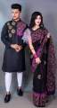 Fashionable Matching Best Couple set - Saree & Panjabi Combo.