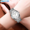 Southeast Asian Couple Quartz Watch Life Waterproof Stretchable Strap Stainless Steel Strap Quartz Watch Sport Clock. 