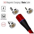 New Style Magnetic 3 in 1 Cable 3A Fast Charging Micro USB Cable Type C Magnet Charger. 
