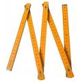 1m Folding Wooden Ruler Inch Metric Double Sided Scale Suitable for Drawing Teaching Carpenter.